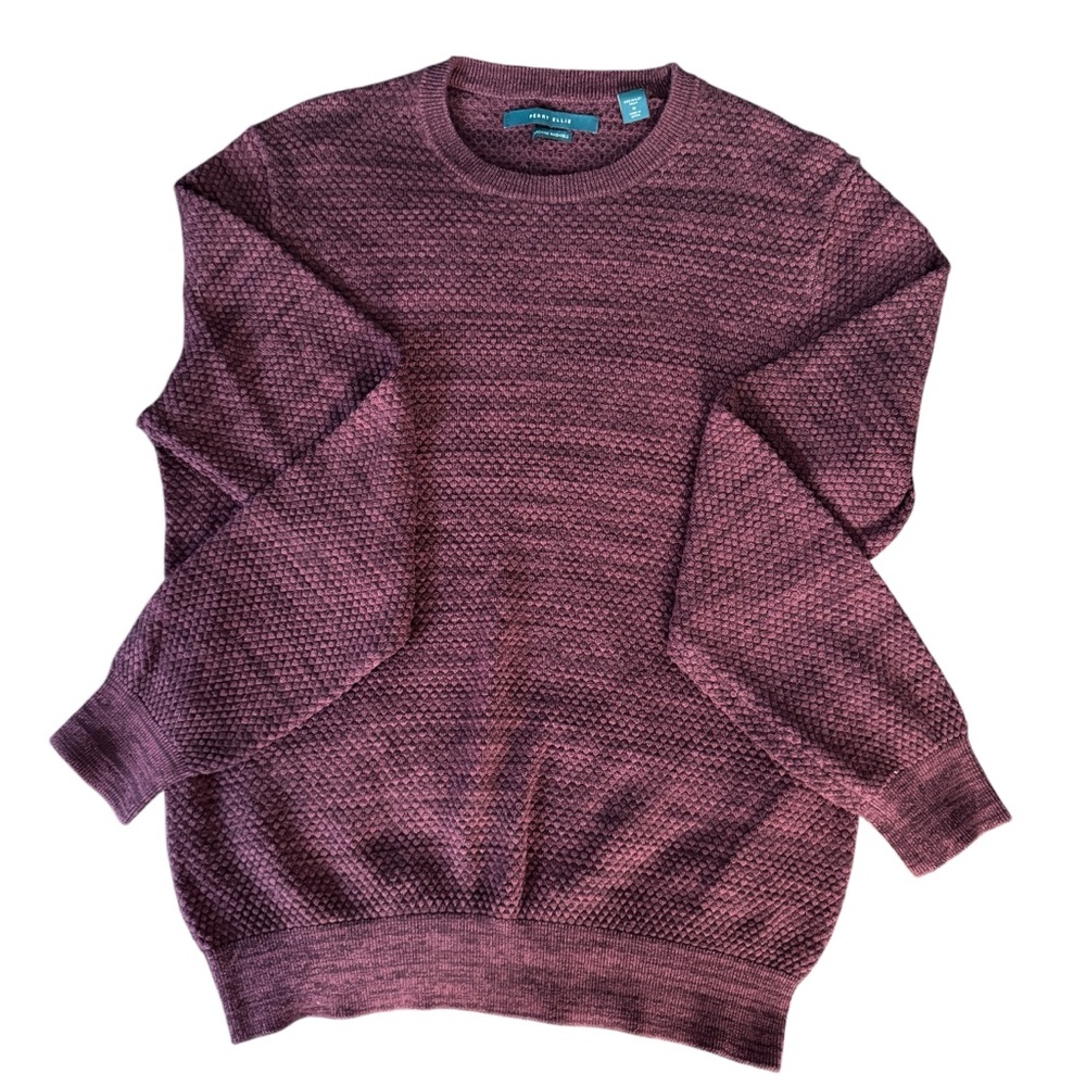 Perry Ellis Crewneck Sweater in Classic Purple